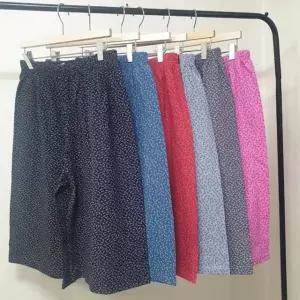 국산 스판면 빅사이즈 여름 잠옷바지 빅사이즈잠옷바지