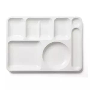 PC ULCOM-40 5찬식판 흰색식판 업소용식판 식당용식판 구내식당식판 뷔페식판