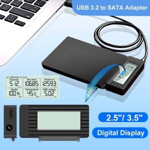 [호환품]USB 3.2 3.0 to SATA 컨버터 2.5인치 SSD HDD 하드 드라이브 외장 어댑터 III 케이블 노트북 PC 액
