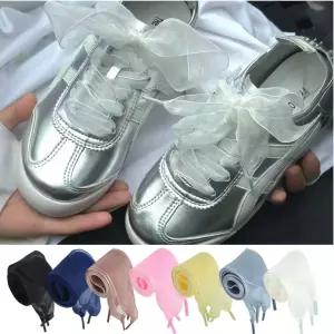 리본 신발끈 운동화 신발 꾸미기 신꾸 쉬폰 발레코어 예쁜신발끈