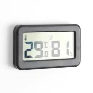 시계온도계 실내온도계 온습도계 검정미니 디지털