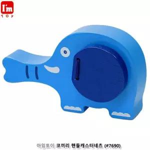유아완구 아임토이 원목 코끼리 핸들캐스터네츠