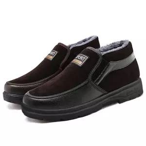 [하프클럽/]방한 워커 로우 남성 캐주얼 겨울 신발 안감털 편한