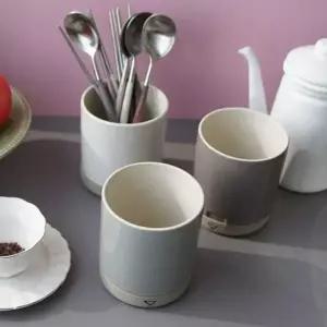 [RIZPICK]물빠짐 도자기 미니 수저통 1P 수저 주방 키친툴 보관 티스푼통