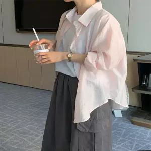 쿨 베리바닐라 텐셀 여리핏 셔츠 (2 color)