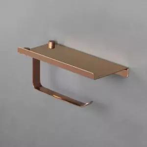 휴지걸이 로즈골드 선반형 ST-201 스텐 화장실용품