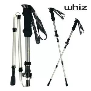 위즈 두랄루민 5단 등산스틱 클래식 2개 1세트 국내제조