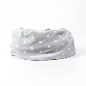 TBZ 그레이 도트무늬 플리스 보온 넥워머 넥워머목토시