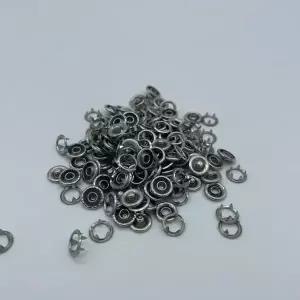 TBZ 가방 자켓 셔츠 의류 스냅단추 메탈 실버