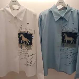 [셀러허브 1]Latium HC06 구김 없고 깔끔한 빈센트홀스 남방 셔츠블라우스  T2613bl39 (48335168)