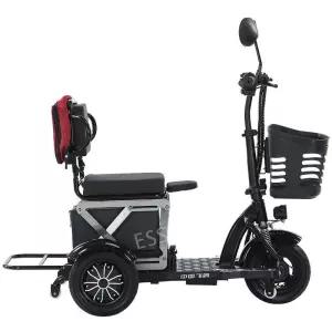 전기 소형 세발자전거 접이식 여성용 자전거 3륜 경량 노인