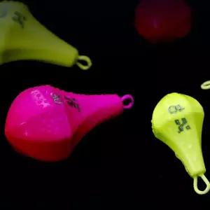 봉돌 바다 낚시추 고리 야광 25호 3개 용품 패스트딥테크 빠른침 발력 두족류조과 안정적캐스팅 국내산