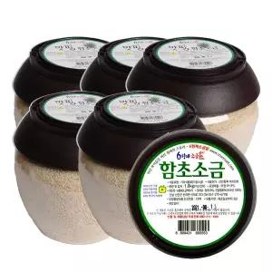6형제소금밭 맛핌 신안 천일염 함초소금 1.8kg 5개