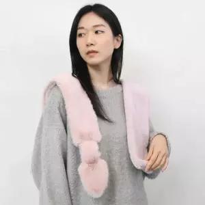 까나르 퍼 고리 머플러 에코 목도리 여성 페이크 밍목도리 넥워머 밍크 쁘띠 방한