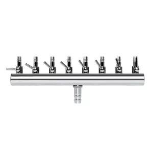 에어분배기 기포발생기 브로와 8구 에어 분배기 분지 에어 조절기 분배기