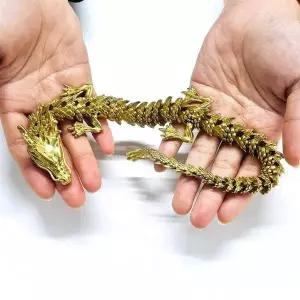 TBZ 관절 황금 용 조각상 개업선물 액막이 장식품