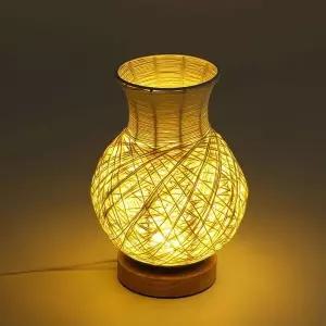 TBZ 라탄 화병 인테리어 아이보리 무드등 꽃꽂이 꽃화병