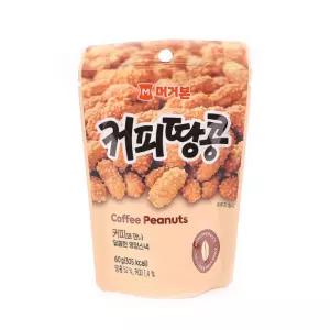 머거본 커피땅콩 60g(1타 10개입)안주 맥주 어른간식 머거본스낵 과자 주전부리 온가족 영양