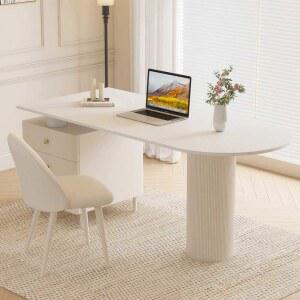 반타원 테이블 서랍장 세트 책상밴드 컴퓨터책상 오 럭셔리 의자 엔틱 침실 스타일