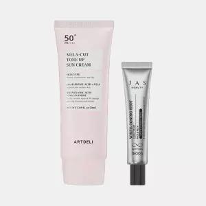아트델리 멜라컷 톤업 선크림 50ml + 쟈스 토닝샷 기미크림 15ml