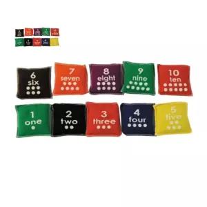 키드짐 콩주머니 학교 체육 오재미 숫자 빈백 운동회 용품 10개