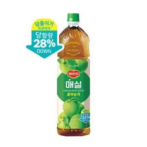 학교용품 롯데 델몬트주스 매실 로어슈거 1.5L 6페트