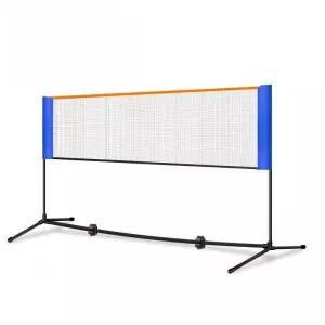 휴대용 배구네트 배드민턴 간이 해변 그물망 뒷마당용 다용도 야외 실내 접이식