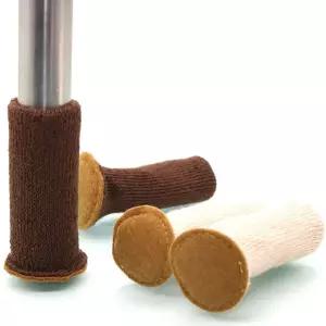 소음긁힘방지 의자발커버 니트양말 의자다리커버 팰트패드 4p