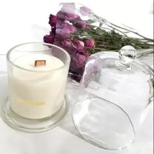 캔들 용기 유리 돔 세트 210ml 덮개 뚜껑 커버 재료들DIY 들만들기 양초만들기 향초만들기 실내만들기 들홀