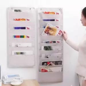 [생활] 벽걸이 정리함 3단 수납포켓 다용도 보관 주머니