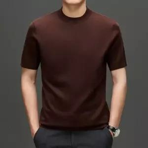 울 니트 가능한 반팔 솔리드 순양털 두꺼운 기계세탁이 스웨터 남자폴라니트 반하이넥 ible1