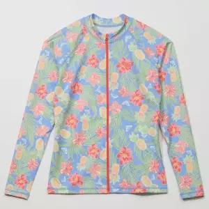 록시 래쉬가드 여성 투더비치 레귤러 긴팔 집업 RF21RZ070FLW2369546