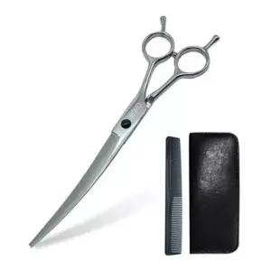 [반려] 가위 실버 케이스 커브가위 세트 강아지 미용 모모 빗