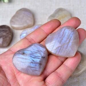 천연 문스톤 하트 모양 주얼리 세트 - 123개 발렌타인데이 선물로 이상적, 애호가에게 적합