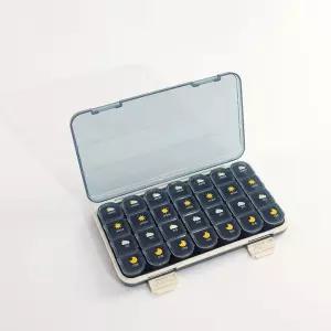 휴대용 일주일 약통 2사이즈/알약통/약소분통/캡슐/여행용/출장용/약케이스/약보관통/영양제/보관통