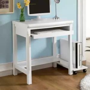 가구산책 화이트 원목 심플 컴퓨터책상 입식PC테이블 B2144