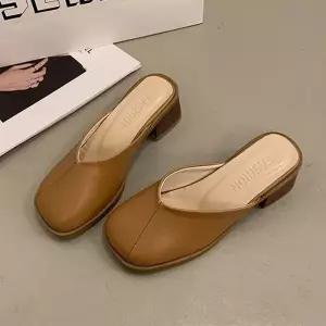 3컬러 미들힐 모던 절개라인 데일리 블로퍼 LK-F66