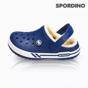 [하프클럽/]메이밴드윈터(네이비)_스포티 투톤 패밀리 털슬리퍼/방한슈즈