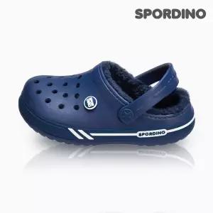 [하프클럽/]큐브밴드윈터(네이비)_스포티 원톤 패밀리 털슬리퍼/방한슈즈