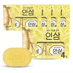 동산씨앤지 인삼 비누 세수 세안 90g 4개입 5개
