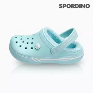 [하프클럽/]큐브밴드윈터(스카이)_스포티 원톤 패밀리 털슬리퍼/방한슈즈