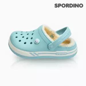 [하프클럽/]메이밴드윈터(스카이)_스포티 투톤 패밀리 털슬리퍼/방한슈즈