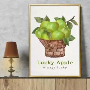 부자되는그림 사과그림 액자 풍수그림 돈들어오는 A3 3APP5