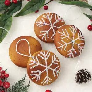 (도토로) 쿠키마을 트리 오너먼트 4p세트(눈고로케)