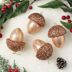 (도토로) 로즈골드 트리 오너먼트 4p세트(도토리)