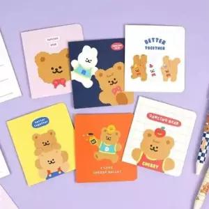 [문구/오피스] 댄싱베어 생일 편지 카드 세트 메모카드 축하 메시지