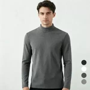 소프트 하프넥 리버드 남성 기모 목폴라티 SD-251229