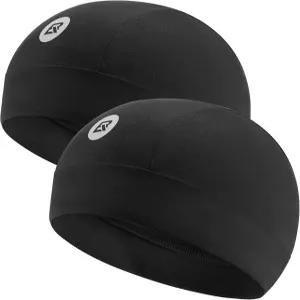 록브로스 스컬 캡 쿨링 헬멧 라이너 비니 남성 여성용 메시 사이클링 러닝 모자 아래 블랙에 맞습니다