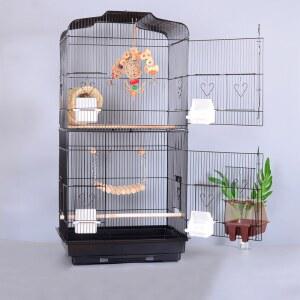 앵무새놀이터 2층앵무새집 날림장선반 대형새장 A06