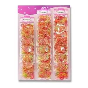 [반려] 고무줄 머리끈 강아지 애견 기본 형광 1판 미용 20개